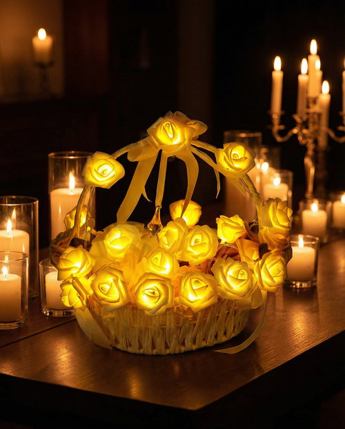 Rose LED String Lights - Transform Your Space!