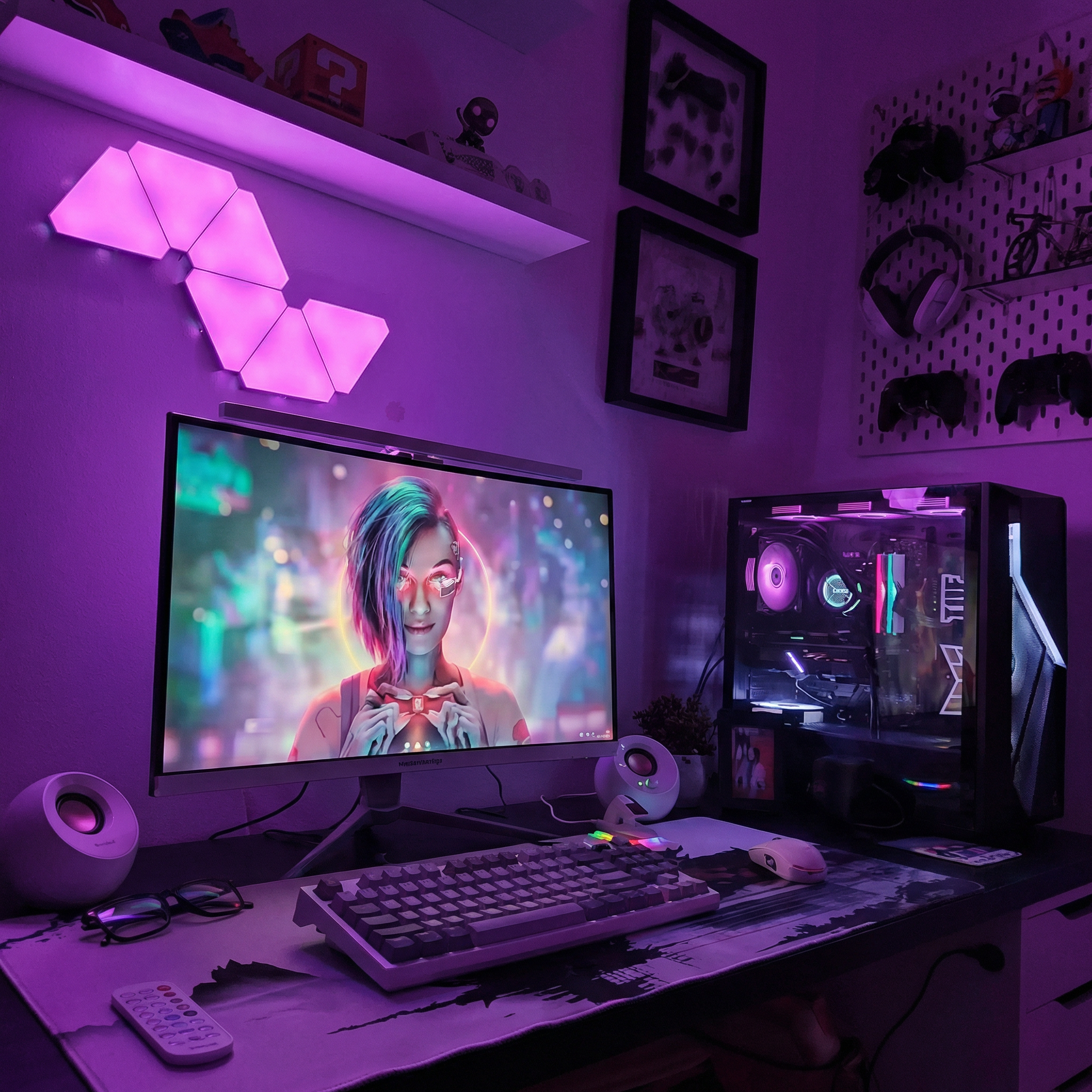 Bluetooth LED Triangle Lights